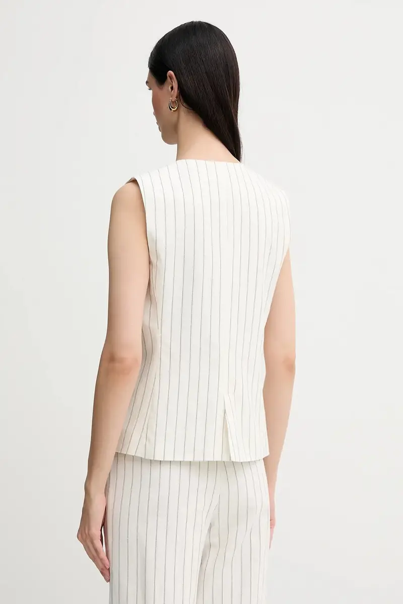 giacca in lino misto colore beige 7319821 miniatura 3