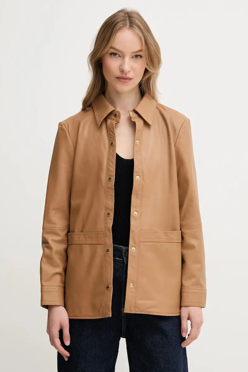 giacca in pelle colore marrone 5499140