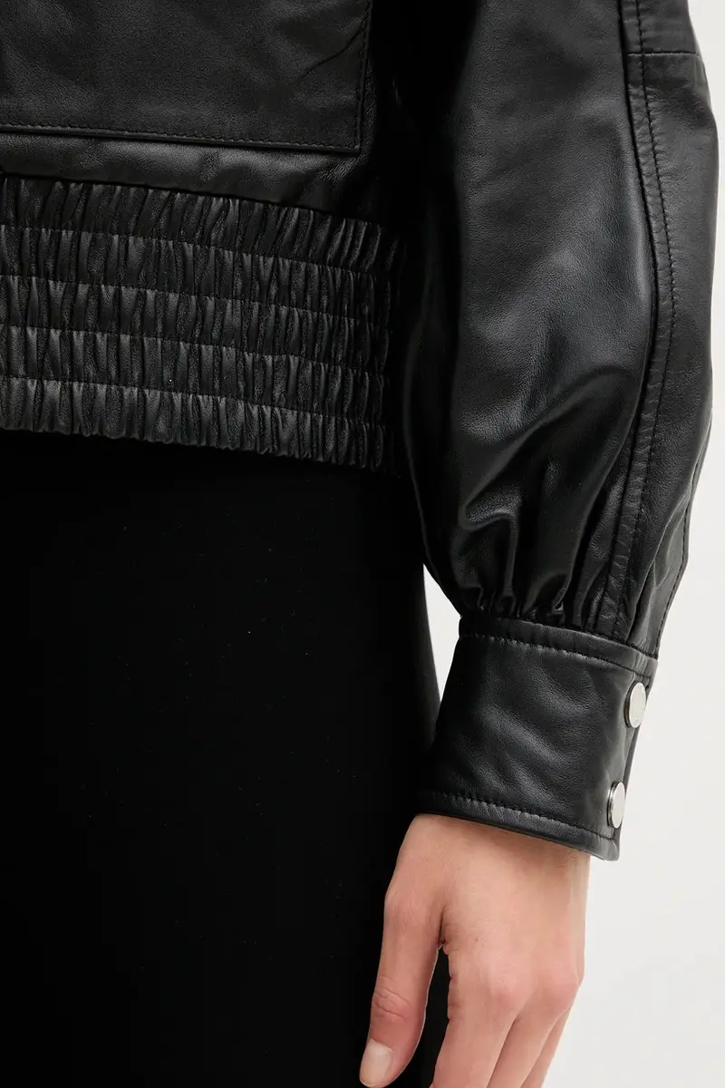 giacca in pelle colore nero 5492124 miniatura 5