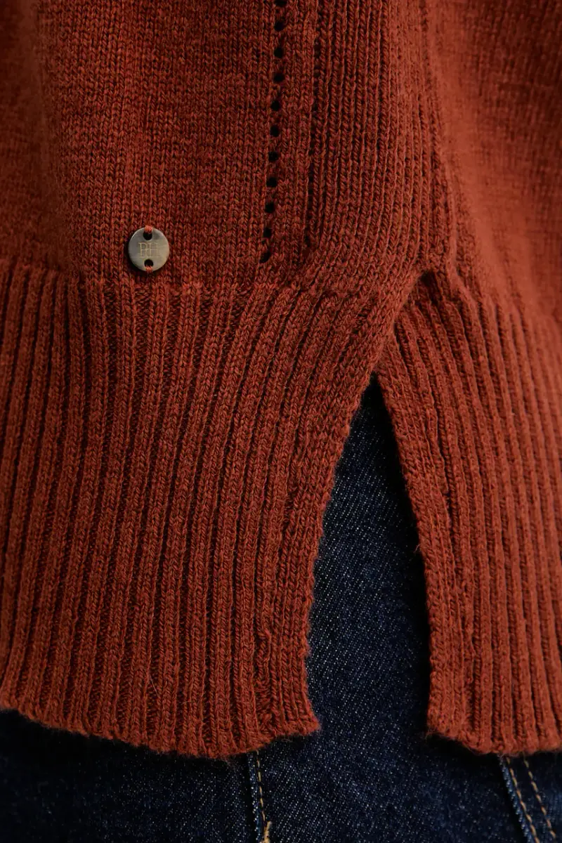 gilet con lana colore arancione 5502016 miniatura 5