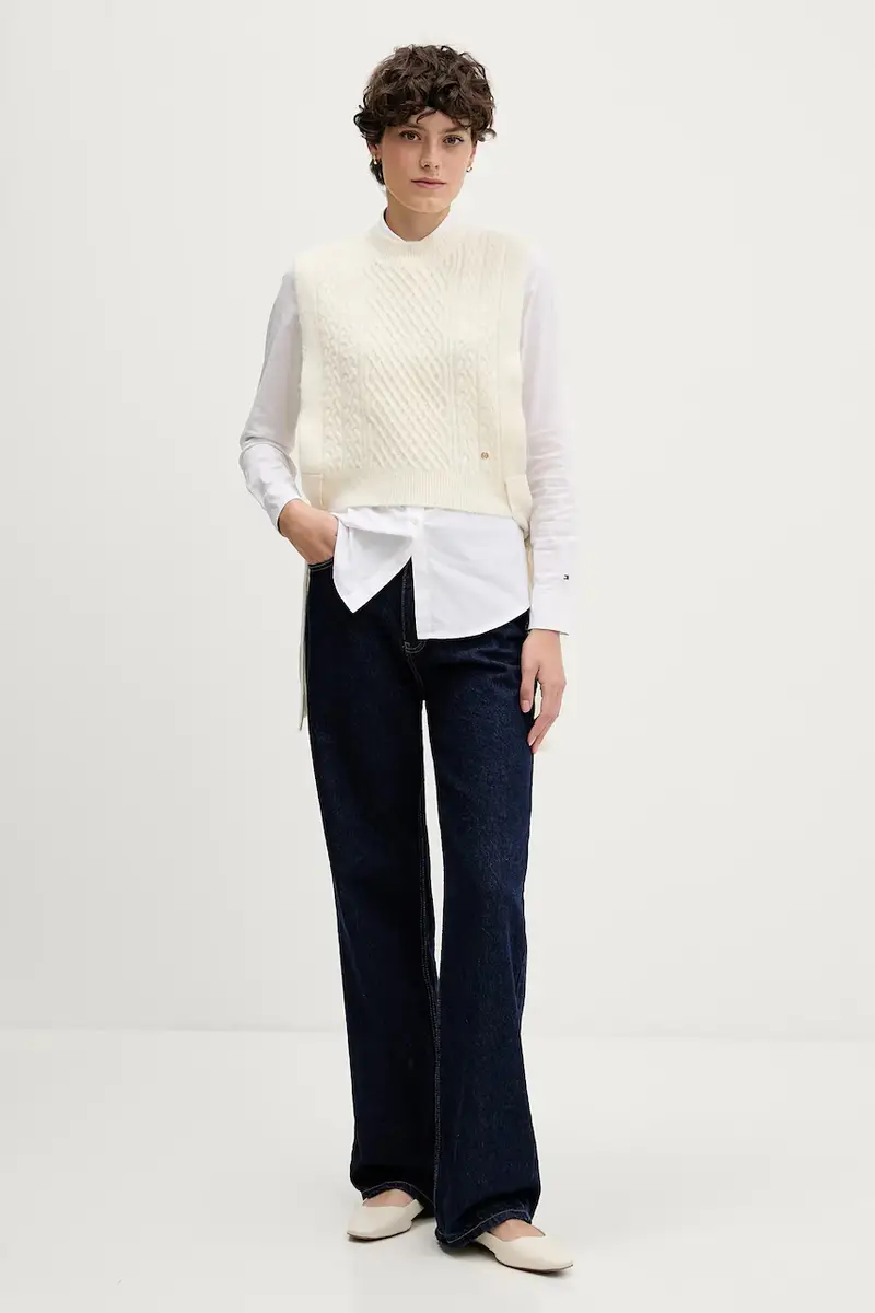 Pedro del Hierro Gilet Donna Beige 3840495 miniatura 2