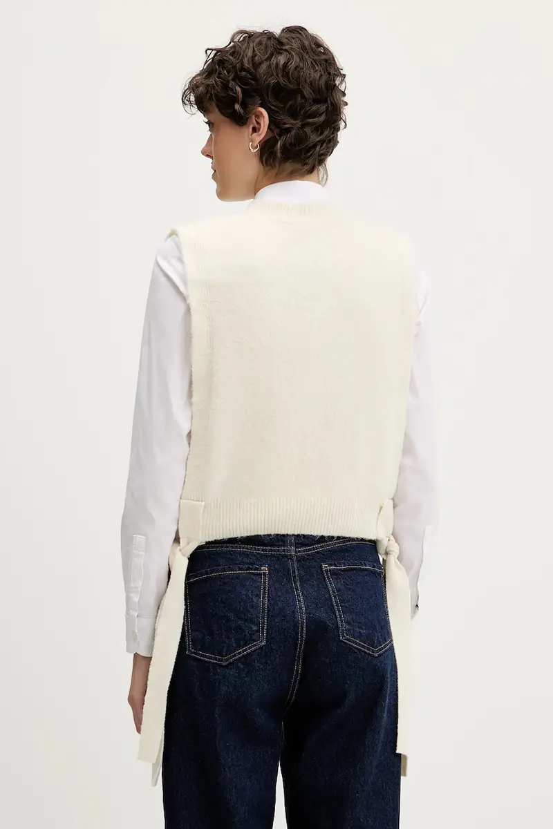 Pedro del Hierro Gilet Donna Beige 3840495 miniatura 3