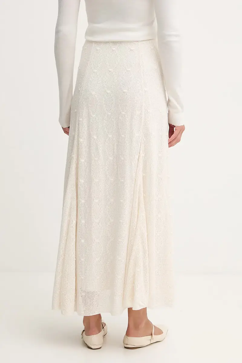 gonna in cotone colore beige 7592135 miniatura 3