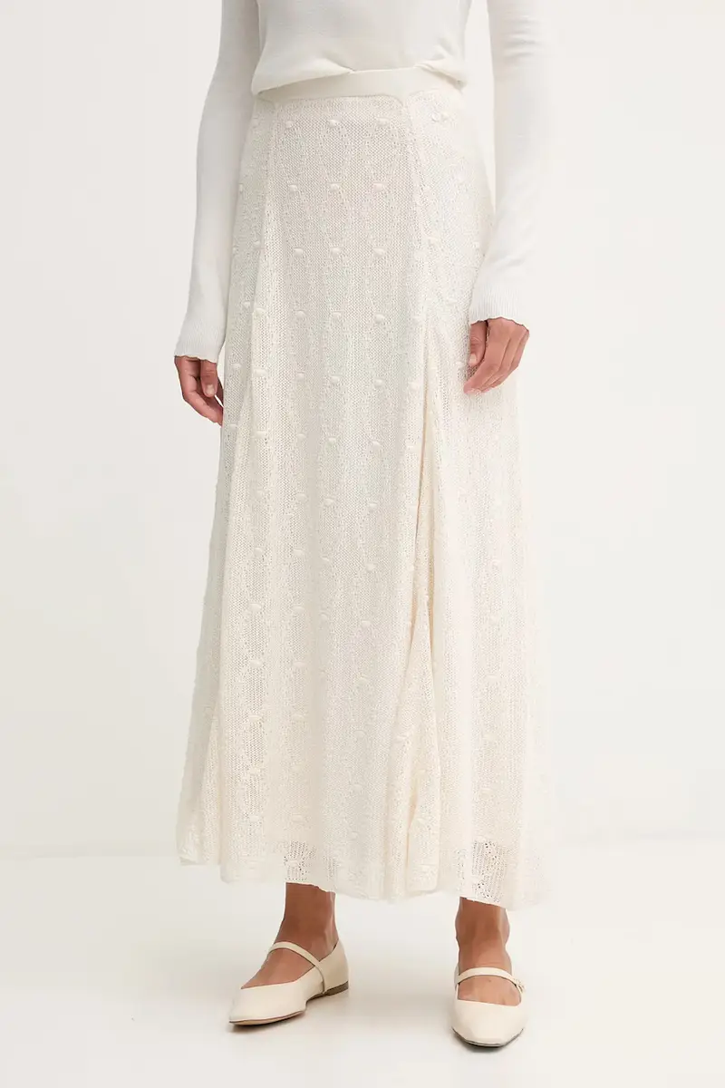 gonna in cotone colore beige 7592135