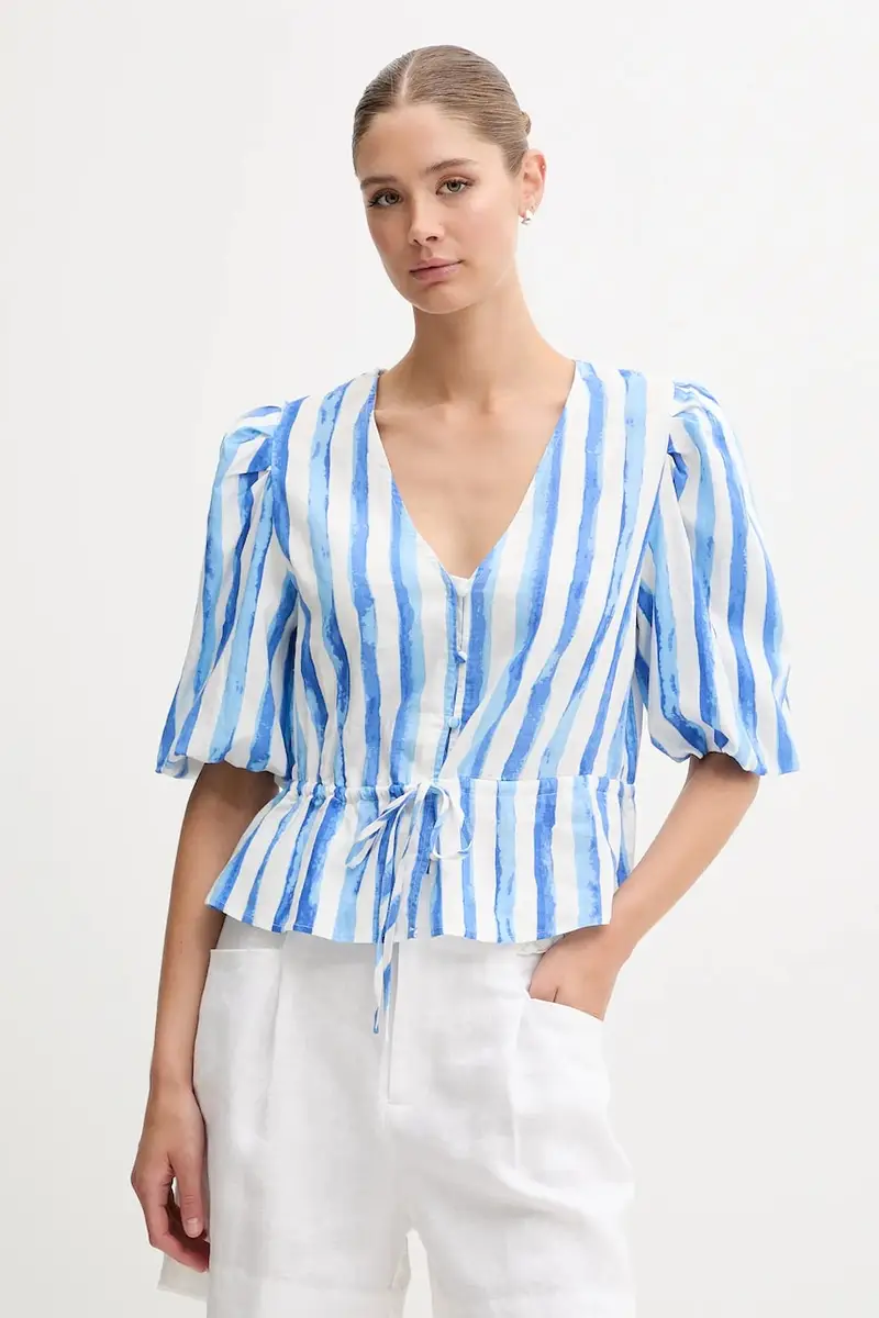 maglietta di lino donna colore violetto 7659079