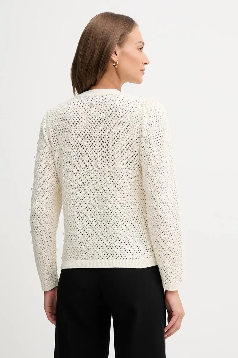 maglione in cotone donna colore beige 3512895 miniatura 3