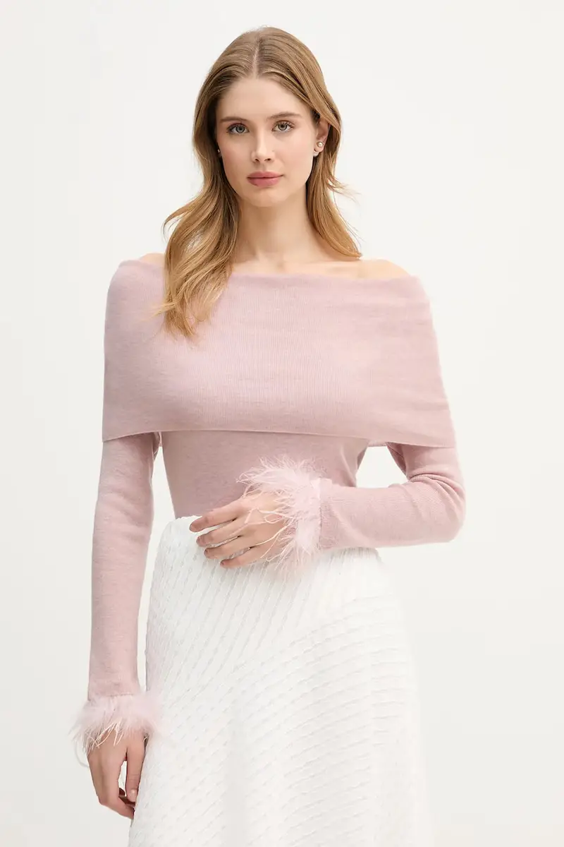 maglione in misto lana Rosa