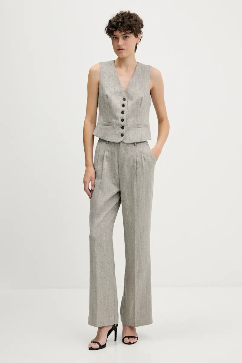 pantaloni donna colore beige 7602530 miniatura 2