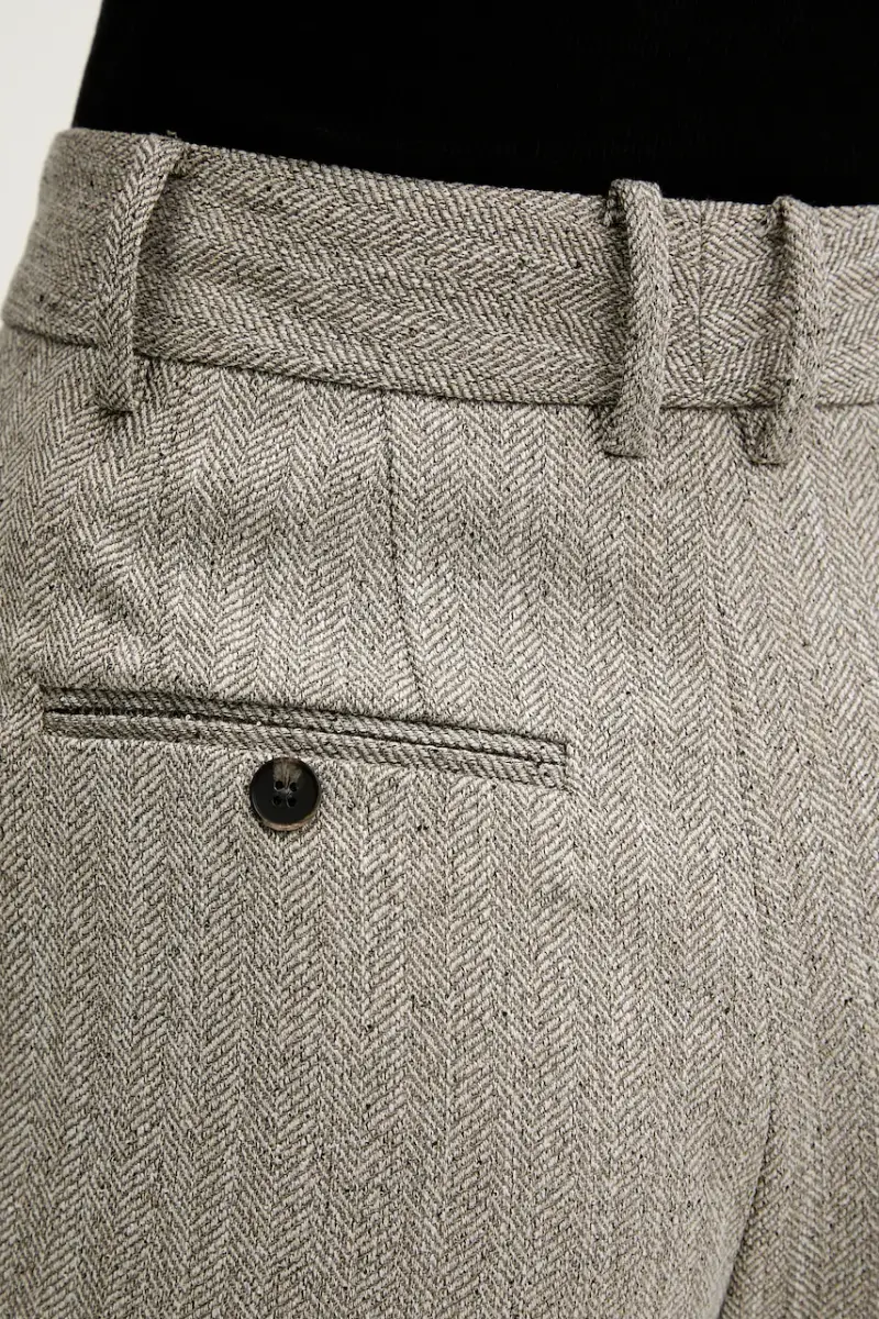 pantaloni donna colore beige 7602530 miniatura 4