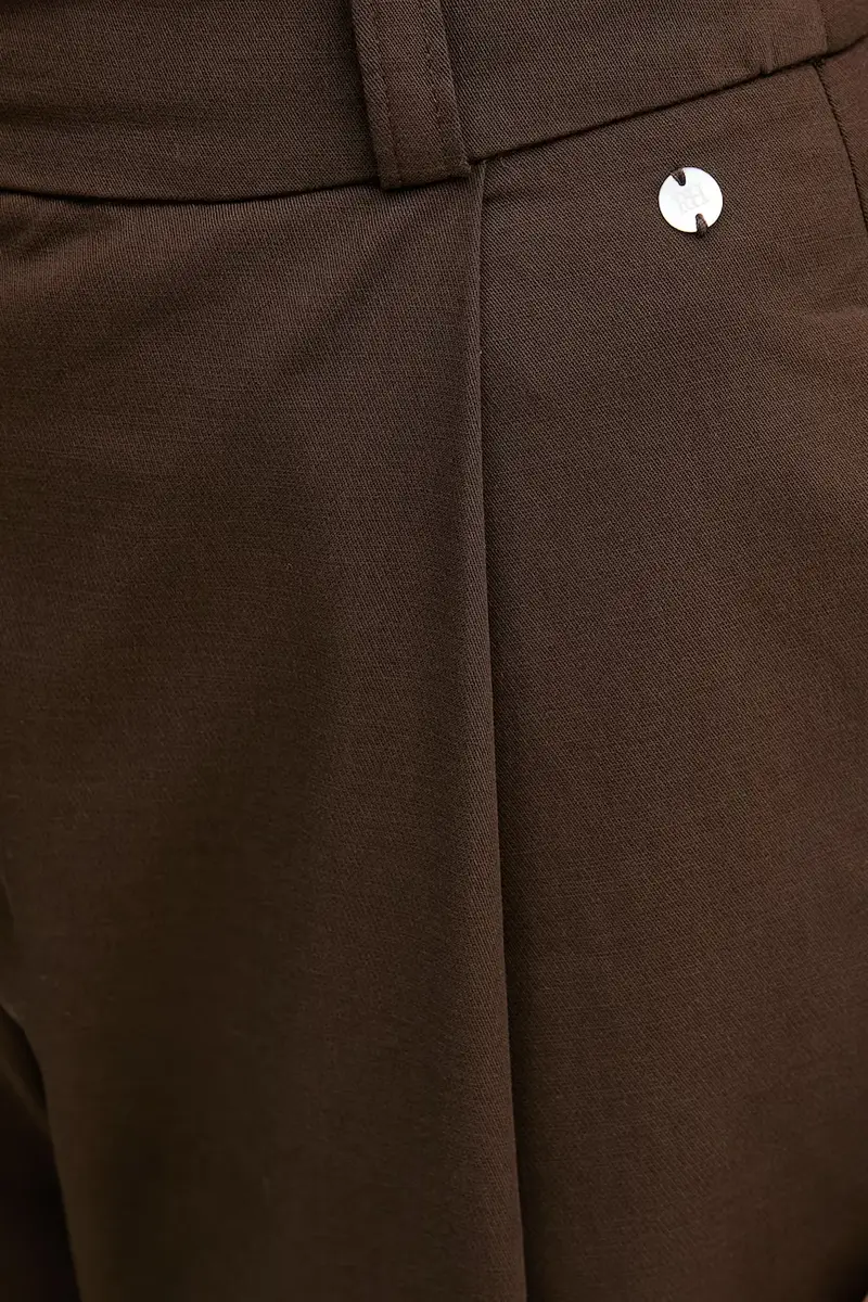 pantaloni donna colore marrone 7602505 miniatura 5