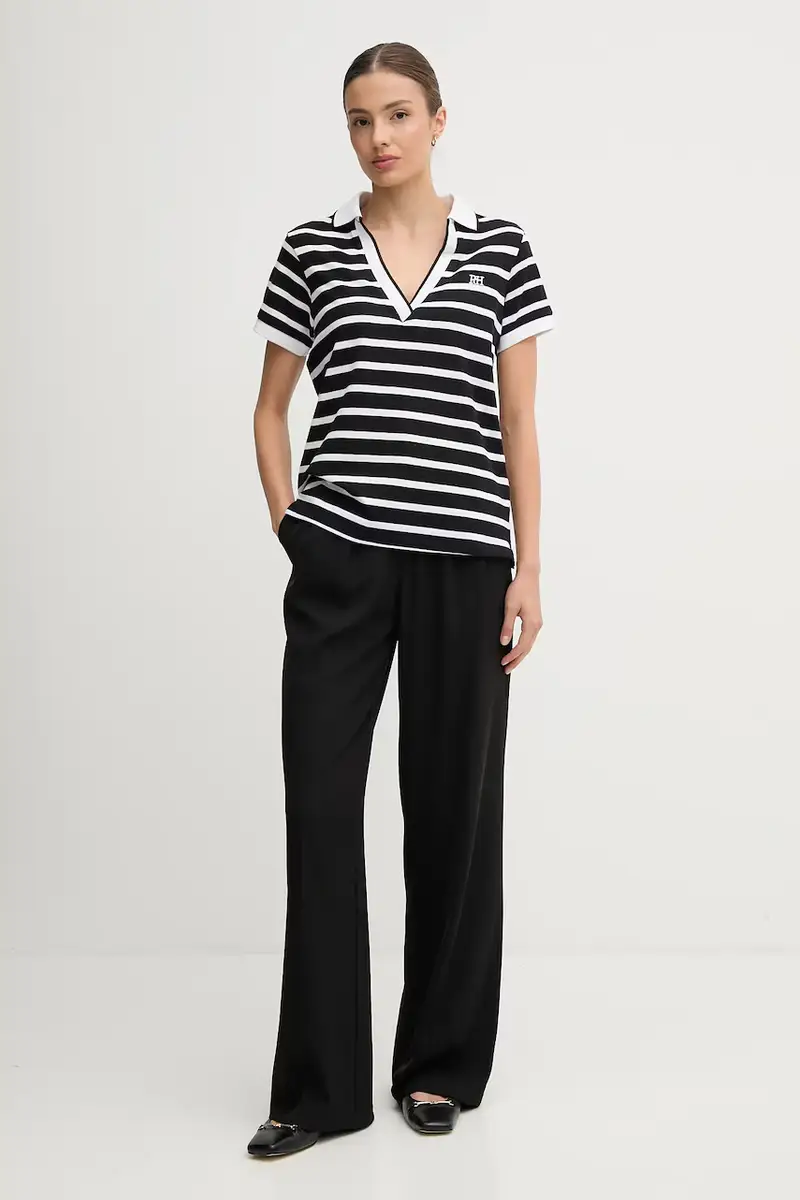 Pedro del Hierro Polo Donna Nero 3641561 miniatura 2