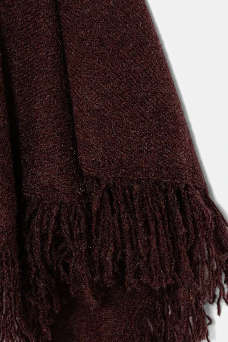 sciarpa con aggiunta di lana Granata miniatura 2