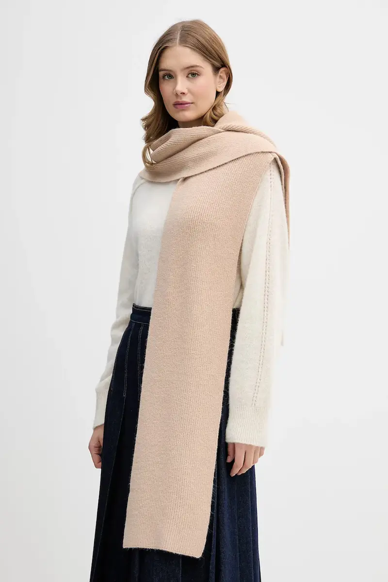 sciarpa con cappuccio Beige