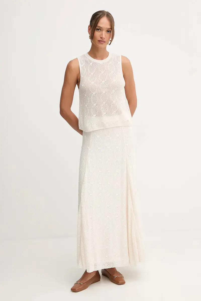 Pedro del Hierro Top Donna Beige 3573770 miniatura 2