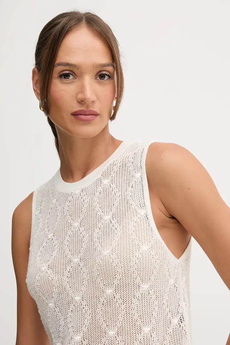 Pedro del Hierro Top Donna Beige 3573770 miniatura 4