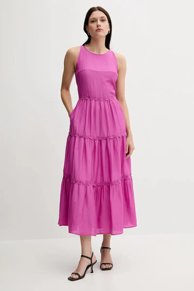 vestito con aggiunta di lino colore rosa 3819824 miniatura 3