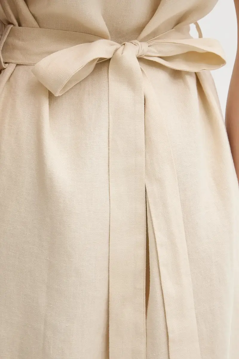 vestito di lino colore beige 3819821 miniatura 5