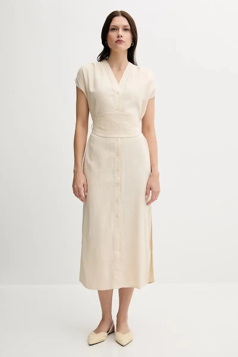 vestito di lino colore beige 3819821