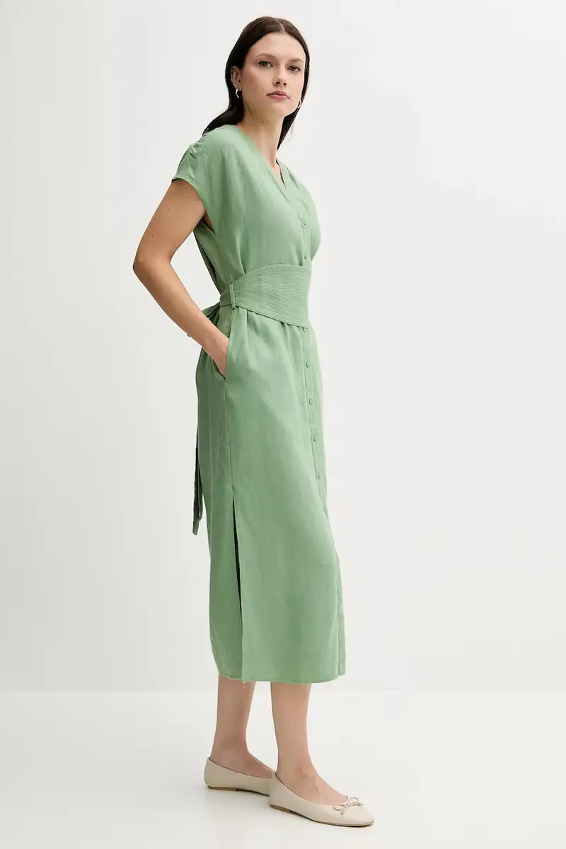 vestito di lino colore verde 3819821 miniatura 2