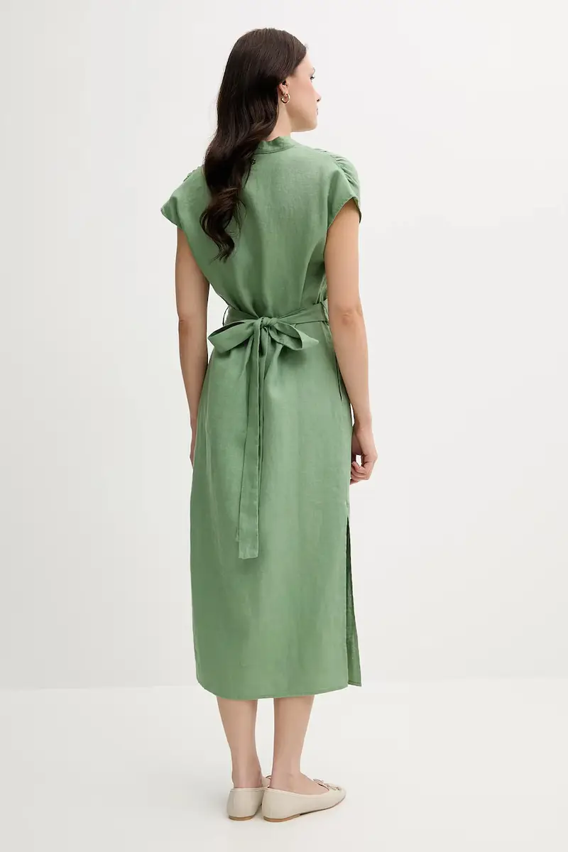 vestito di lino colore verde 3819821 miniatura 3