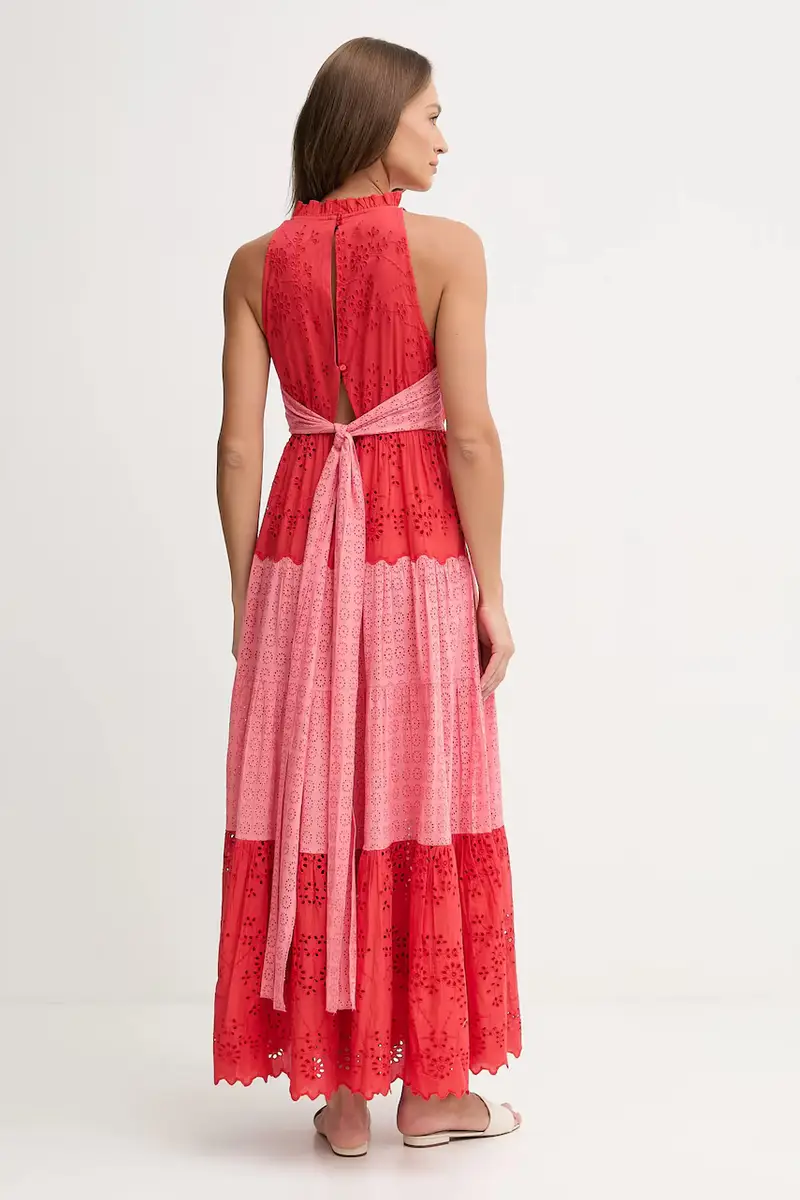 vestito in cotone colore rosso 3819838 miniatura 3