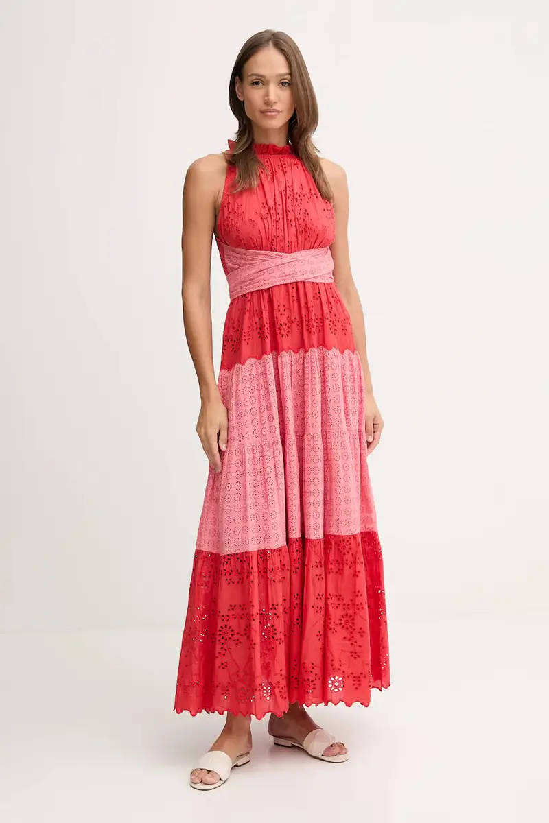 vestito in cotone colore rosso 3819838