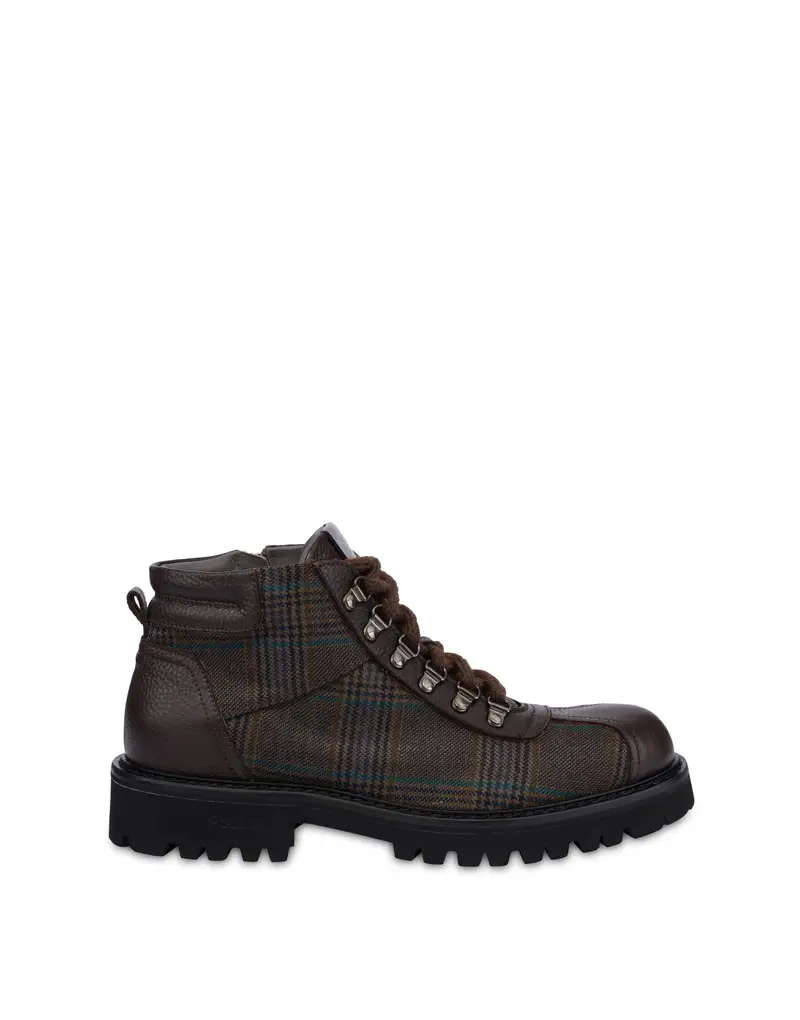 Pedula Mid Budapest In Tessuto Lana e Vitello Bottalato Effetto Cervo T.MORO/T.MORO, 43, Pollini