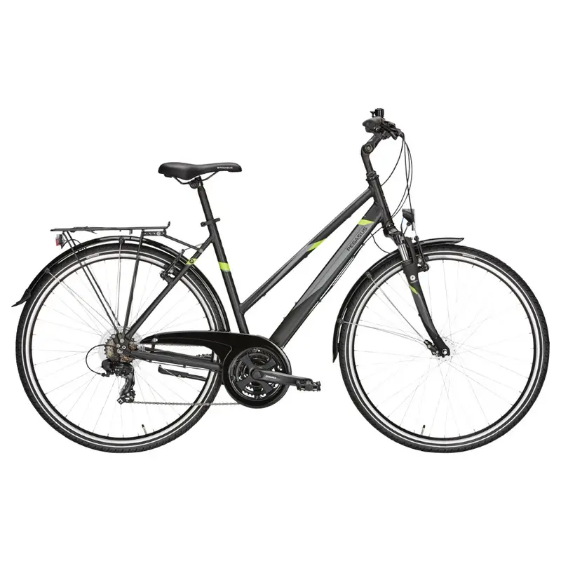 Avanti 18 Trapez City Bike Nero Grigio Lime Donna 50