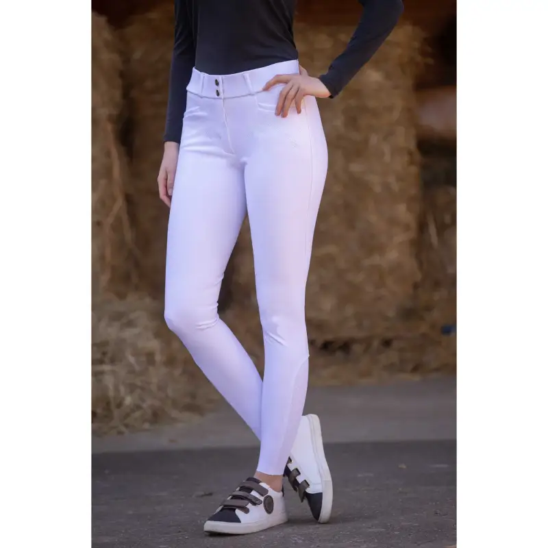 Pantaloni da equitazione full grip da donna Pénélope Majestic
