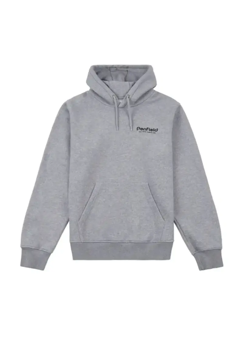 Felpa con cappuccio Ridge Trail Back Graphic - S / Grigio