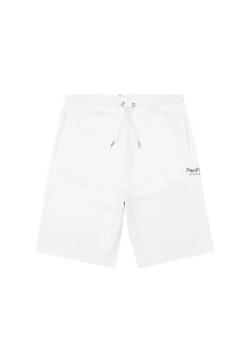 HUDSON SCRIPT SWEAT SHORT - S / Bianco