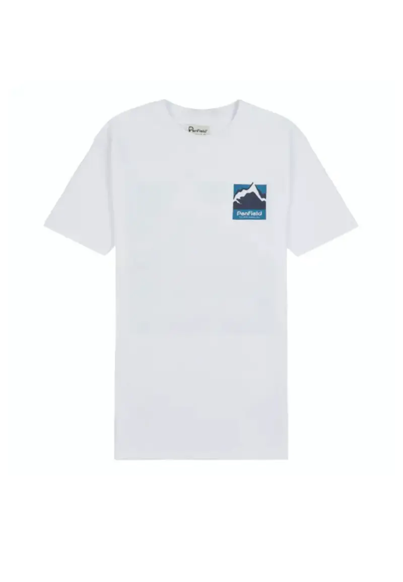 T-shirt Mountain Scene Back G - S / Bianco