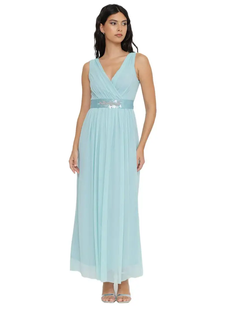 Abito alice in chiffon menta