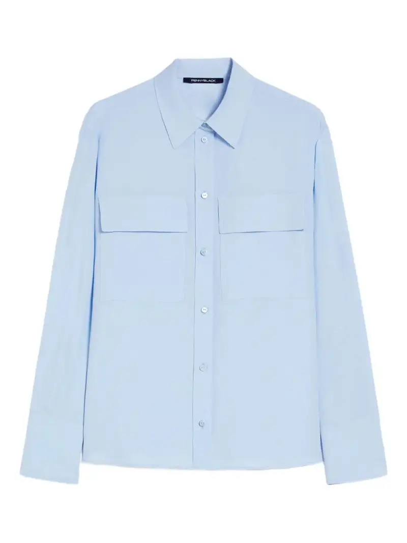 camicia indugi azzurra Azzurro miniatura 2