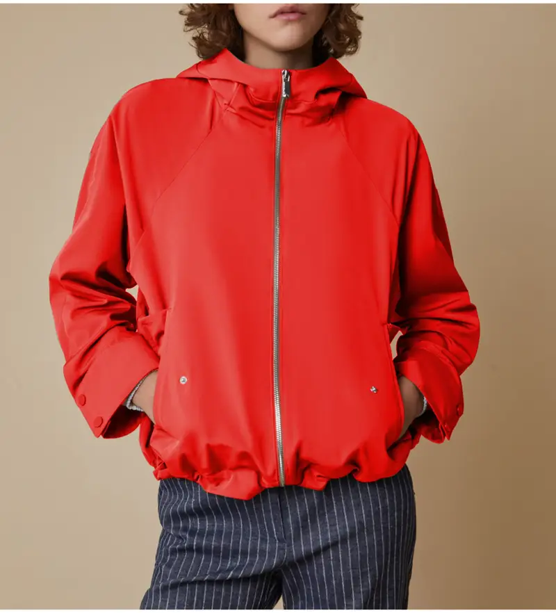 per donna. 2511081023200 Giacca Bice rossa (S/M), Rosso, Casual, Poliestere