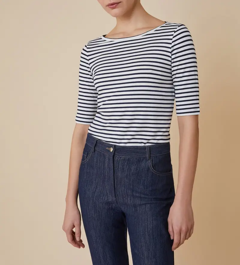 per donna 2511971066200 Maglietta Eleonor Marino (XL), Casual, Viscosa, Manica corta, Navy