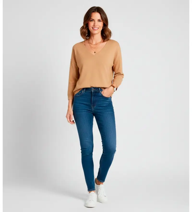 per donna 2521366072270 Maglione Macchia Marrone (S), Casual, Lana