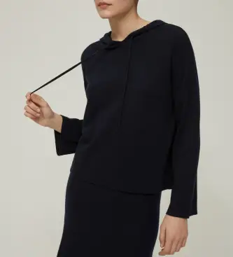 per donna 2521366343270 Felpa blu navy Naxos (L), Casual, Nylon