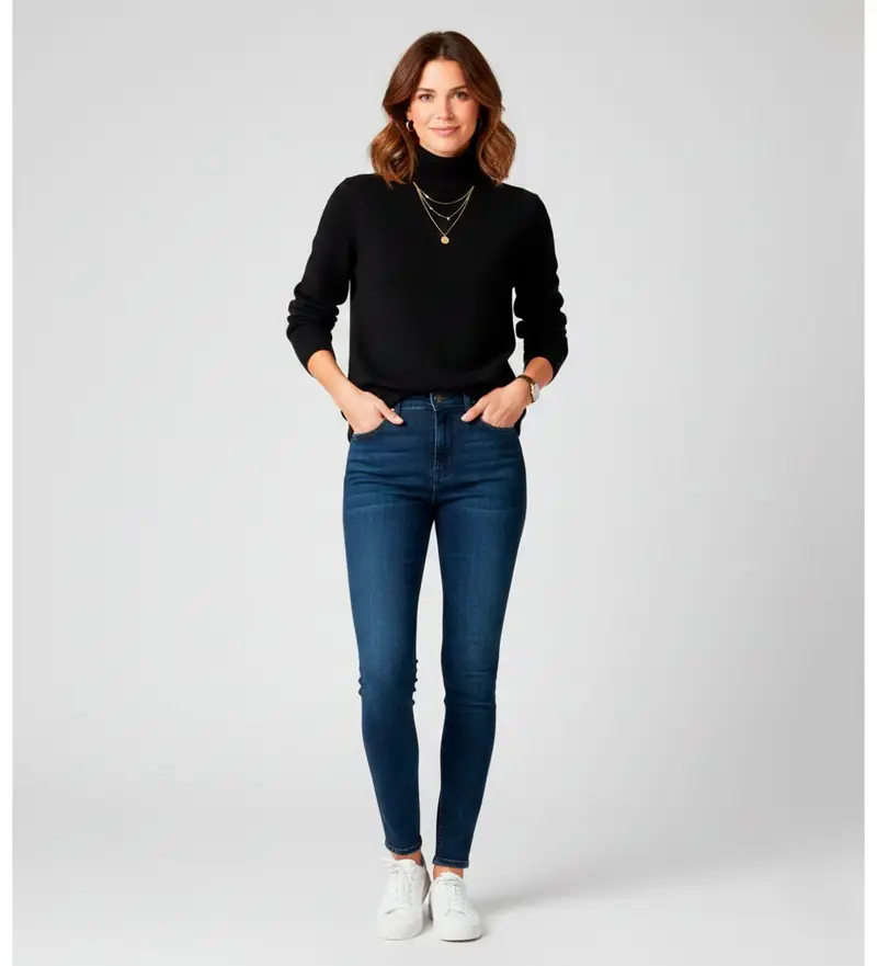 per donna 2521366583270 Maglia Santhia blu navy (M), Casual, Lana