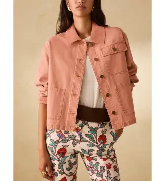 per donna 2611041143200 Giacca color pesca (42), Casual, Arancione, Cotone