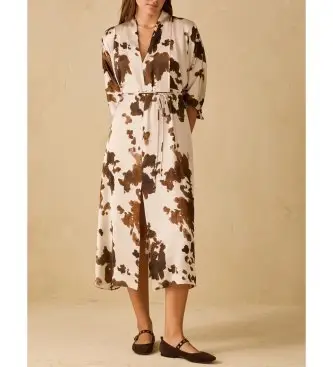 per donna 2611221163200 Abito con stampa animalier Pbbboario (40), Casual, Animal Print, Poliestere, Manica lunga