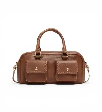 per donna 2611511045200 Borsa a bombetta in pelle marrone (OSFA), Casual