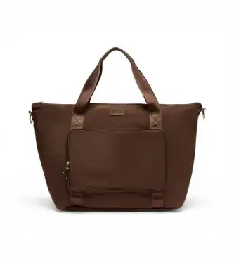 per donna 2611511075200 Borsa da viaggio pieghevole marrone (OSFA), Casual, Poliestere