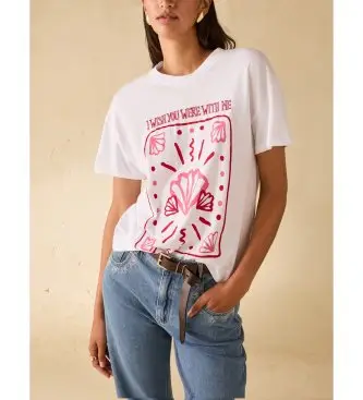 per donna 2611971153200 Maglietta bianca Pbbtabarin (S), Bianco, Casual, Cotone, Manica corta