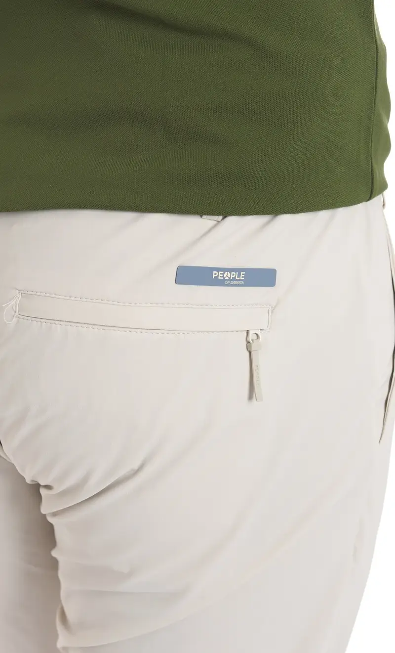 PEOPLE OF SHIBUYA Pantalone tecnico con pinces - kobra, colore sabbia miniatura 2