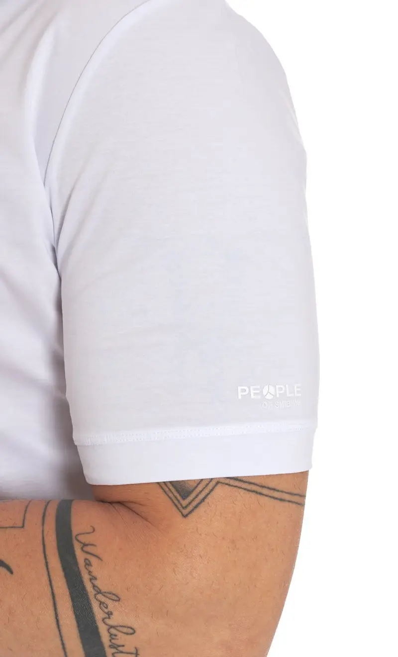 PEOPLE OF SHIBUYA Polo in filo di scozia, colore bianco miniatura 2