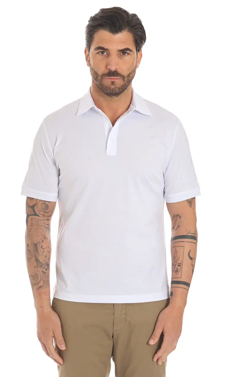 PEOPLE OF SHIBUYA Polo in filo di scozia, colore bianco