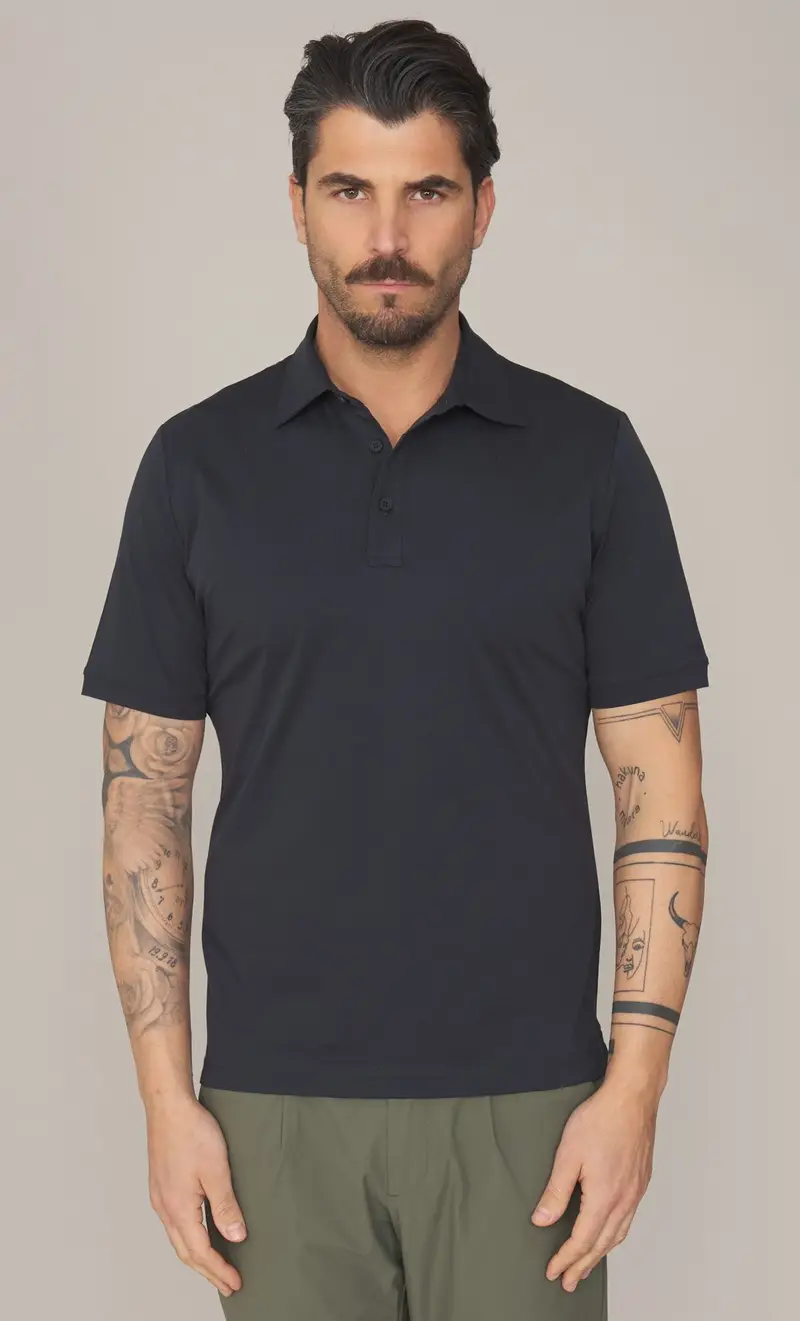 PEOPLE OF SHIBUYA Polo in filo di scozia, colore blu