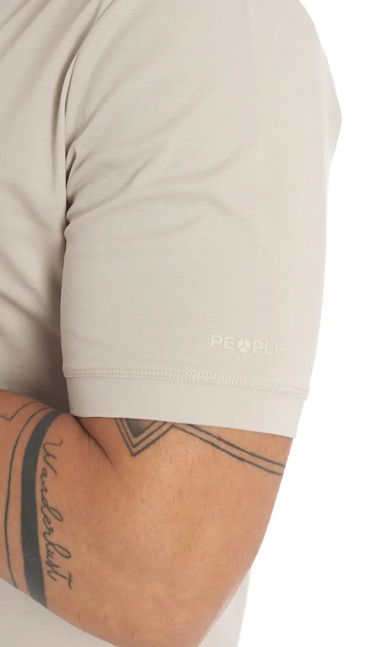 PEOPLE OF SHIBUYA Polo in filo di scozia, colore sabbia miniatura 2