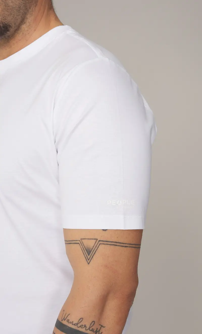 PEOPLE OF SHIBUYA T-shirt in filo di scozia, colore bianco miniatura 2